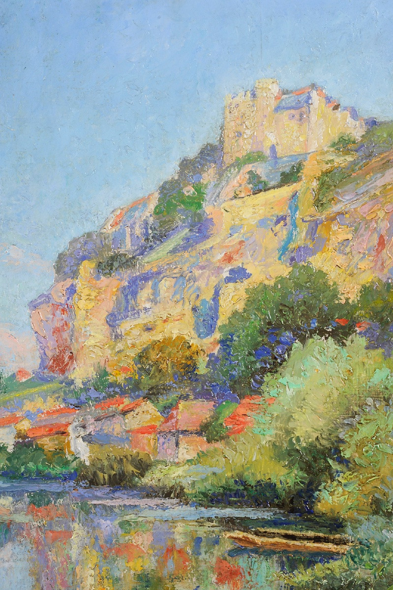 Charles Arquinet (XXe) Vue de Beynac-photo-3