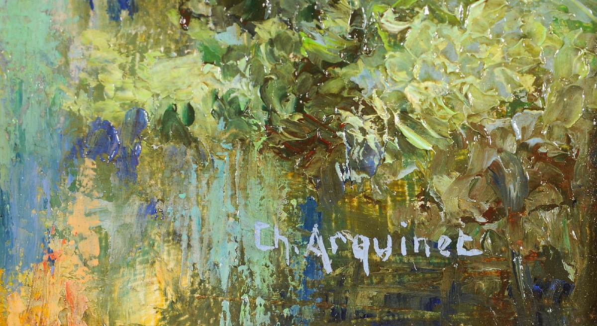 Charles Arquinet (XXe) Vue de Beynac-photo-4