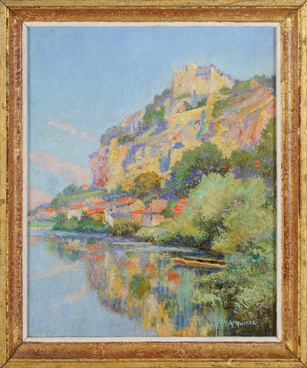 Charles Arquinet (XXe) Vue de Beynac