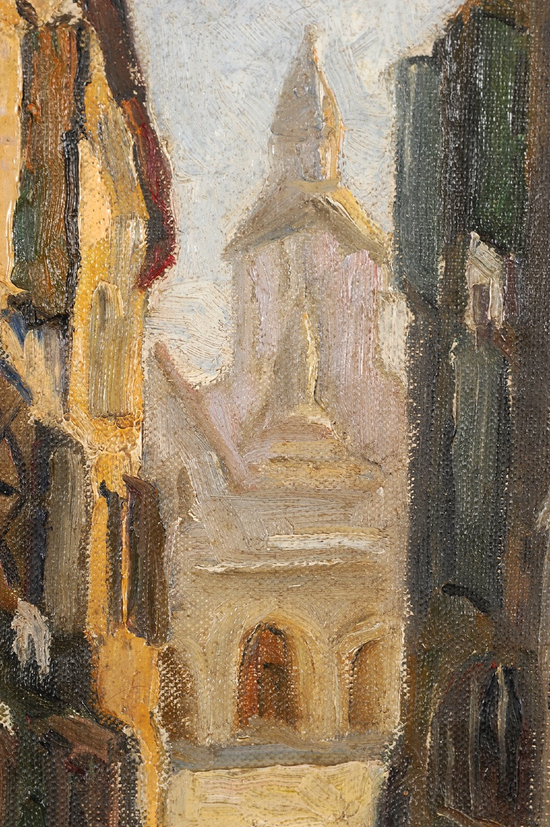 Madeleine Bru-zizard (1885-1959) Périgueux Cathedral Seen From Rue De La Nation-photo-3