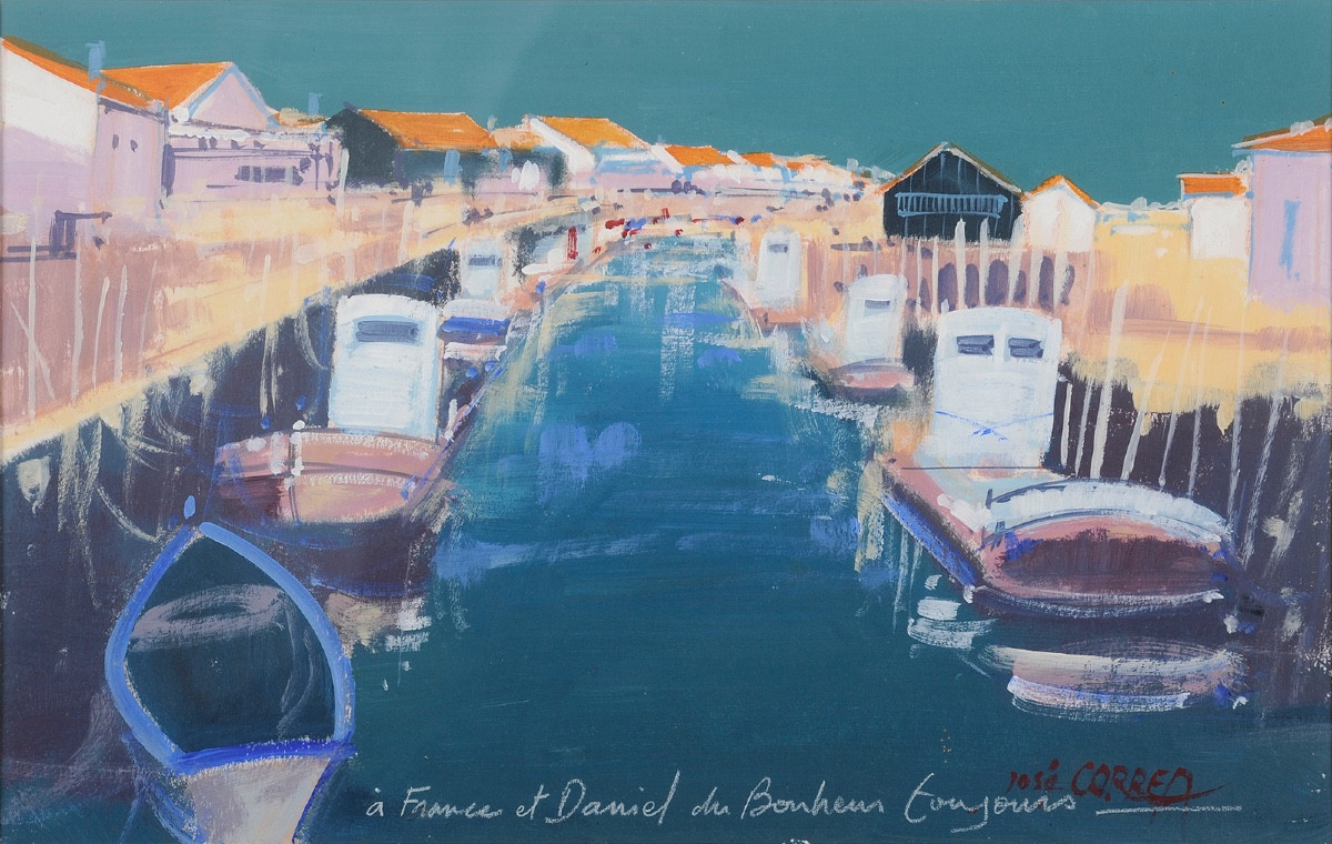 José Corréa (born In 1950) Oyster Huts In Arcachon 