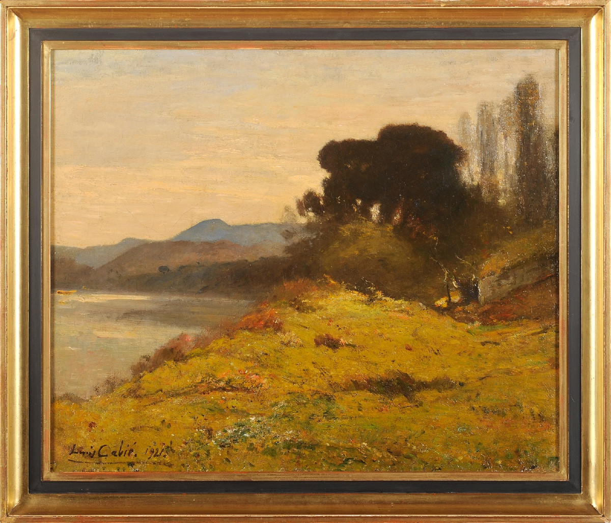 Louis Cabié (1853-1939) The Vézère River In Autumn At Saint Circq Du Bugue