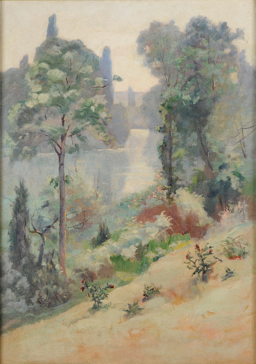 Georges Darnet (1859-1936) View Of Isle Périgueux Dordogne Périgord