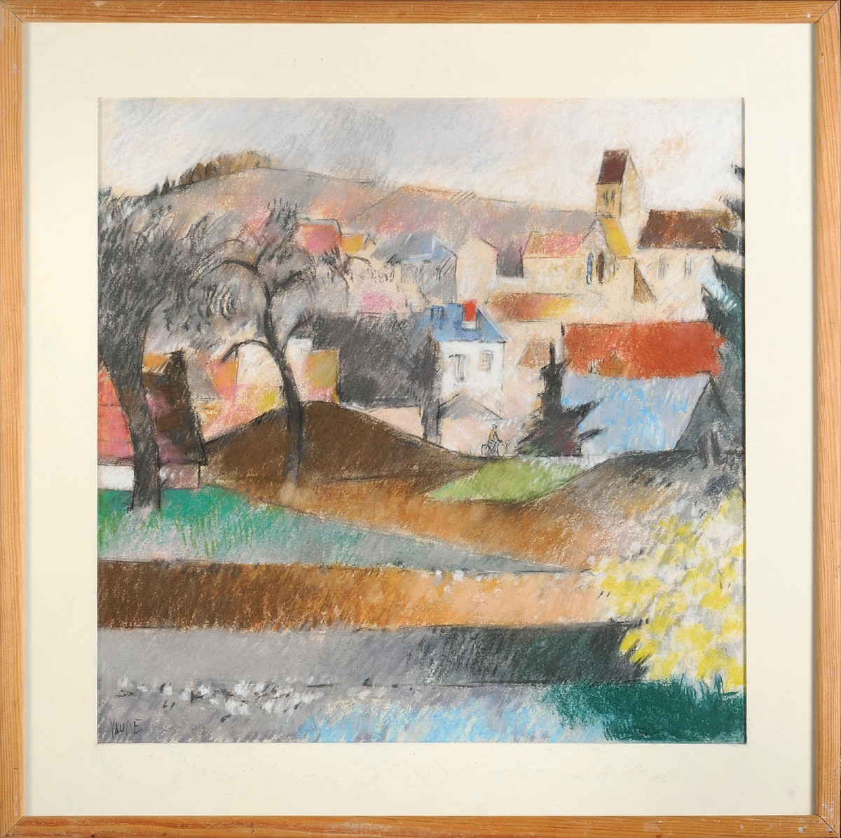 Yaude (Jean Duraffourg dit) (1937-2007) Le village - Beaumont-photo-2