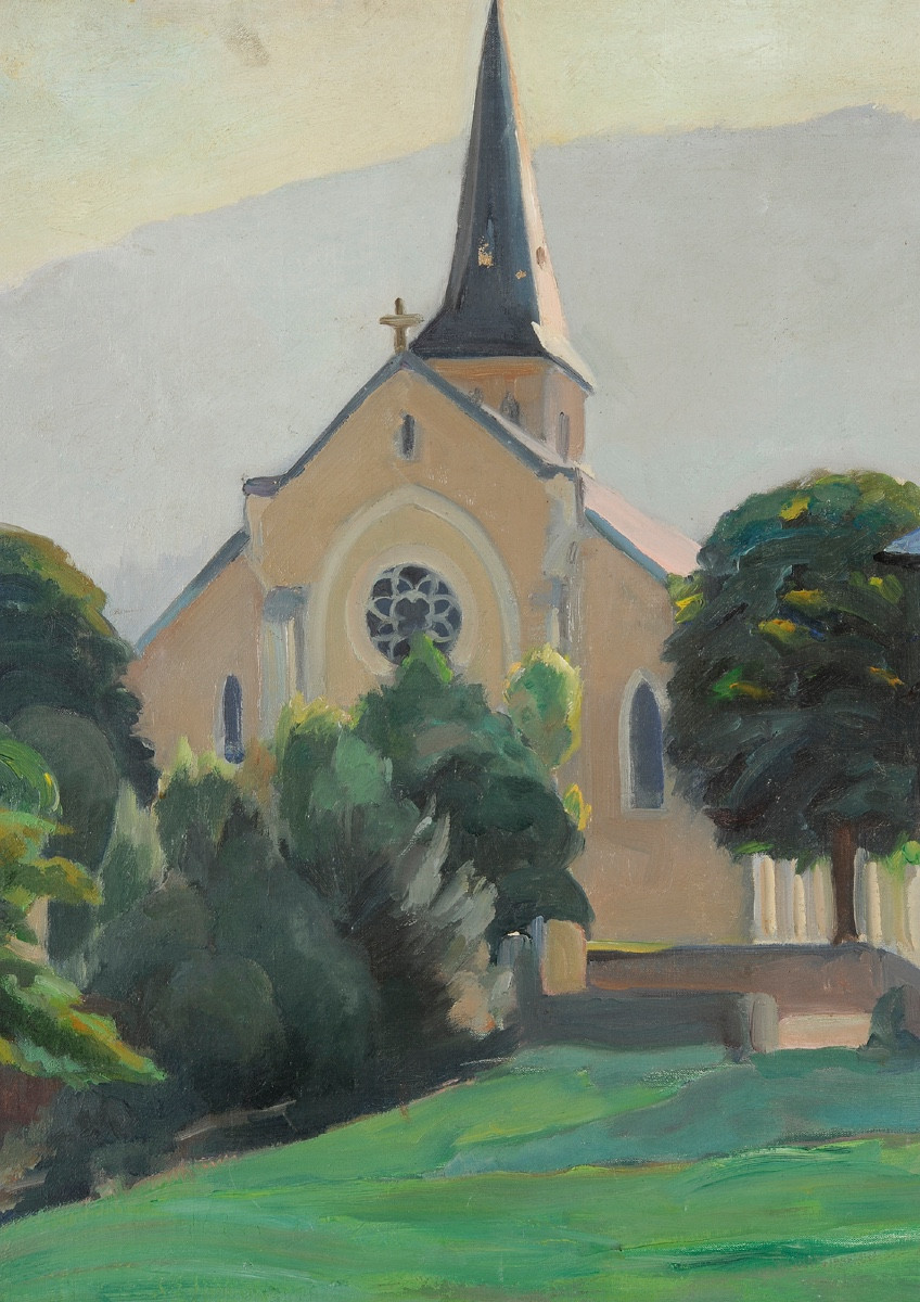 Raymond Dufrêne (1887-1973) Church Of Gruffy, Haute-savoie, Annecy-photo-3