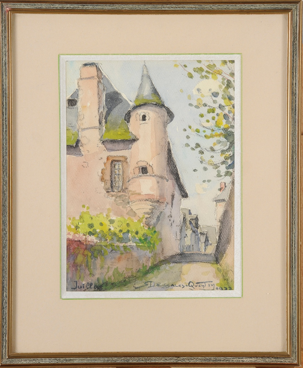 Robert Dessales-quentin (1885-1958) Juillac, The Manor Of Miracles, Corrèze-photo-2