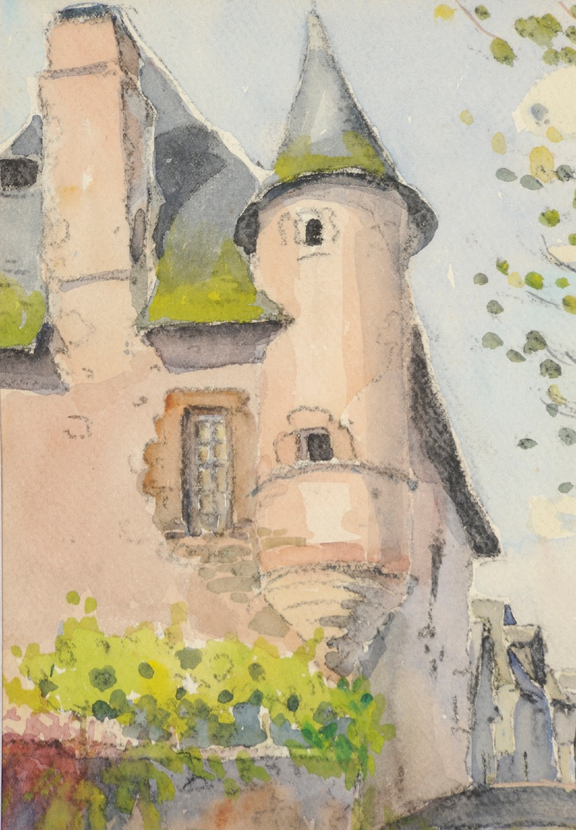 Robert Dessales-quentin (1885-1958) Juillac, The Manor Of Miracles, Corrèze-photo-3