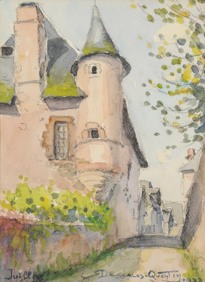 Robert Dessales-quentin (1885-1958) Juillac, The Manor Of Miracles, Corrèze