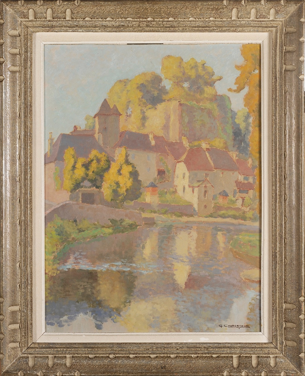Gaston Chabernaud (1887-1962) l'Auvézère At Ségur Le Château In Corrèze