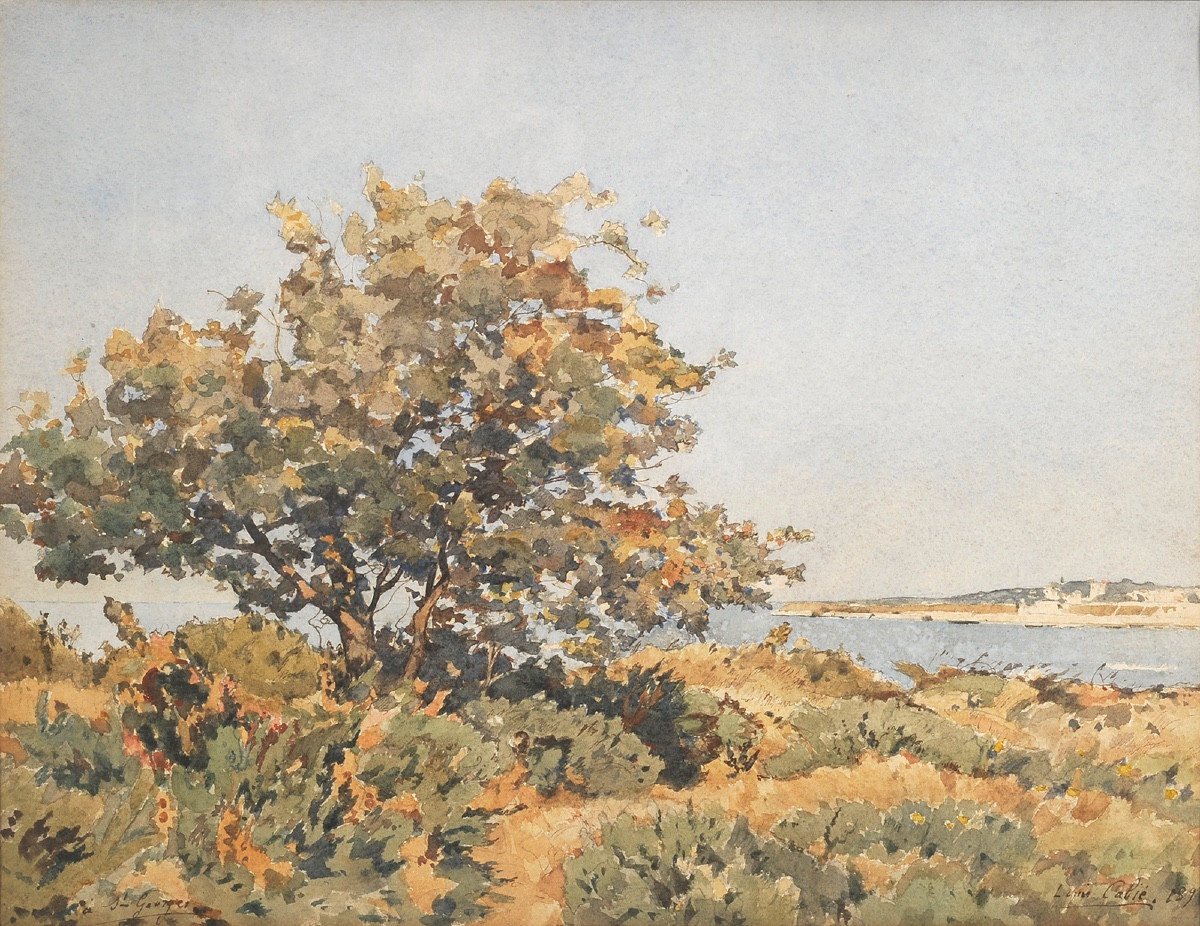 Louis Cabié (1853-1939) Royan Seen From Saint Georges De Didonne