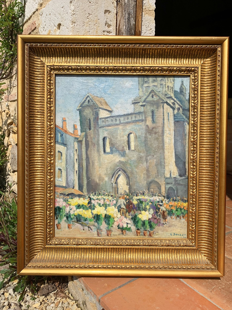 Georges Burger (1902-1983) Toussaint sur la Clautre à Périgueux Dordogne-photo-1