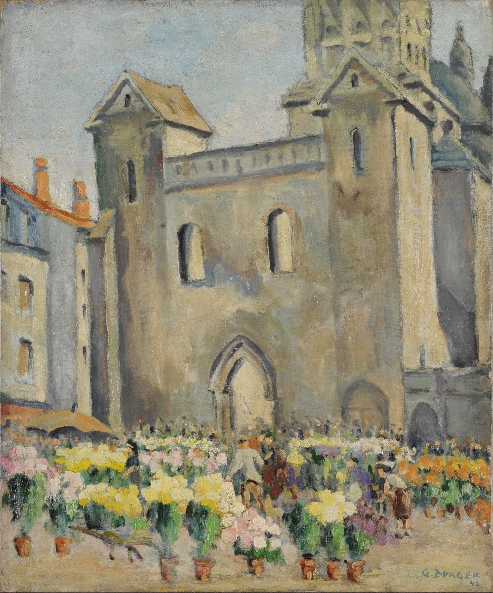 Georges Burger (1902-1983) Toussaint sur la Clautre à Périgueux Dordogne