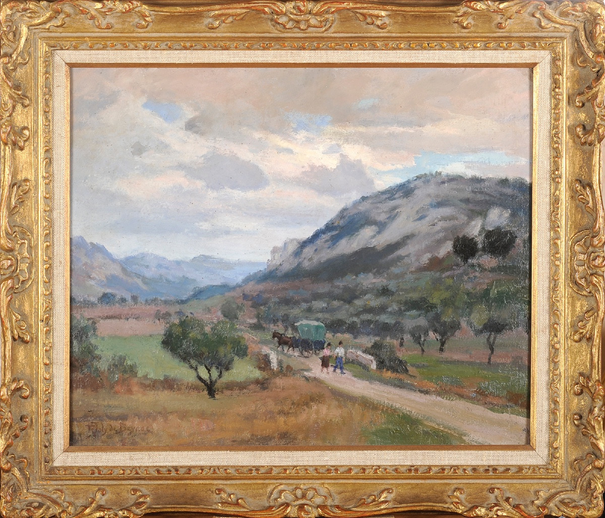 René Joly De Beynac (1876-1978) Landscape Of Provence