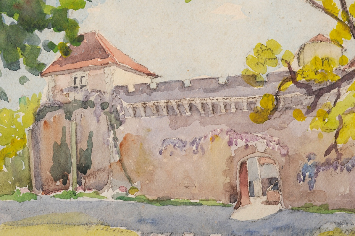 Robert Dessales-quentin (1885-1958) Château De Lajarthe In Coursac-photo-3