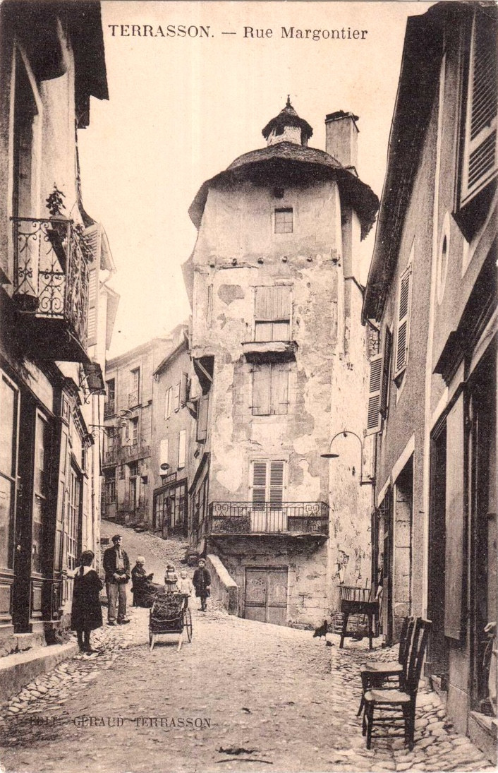 Robert Dessales-quentin (1885-1958) Terrasson, Rue Margontier-photo-3
