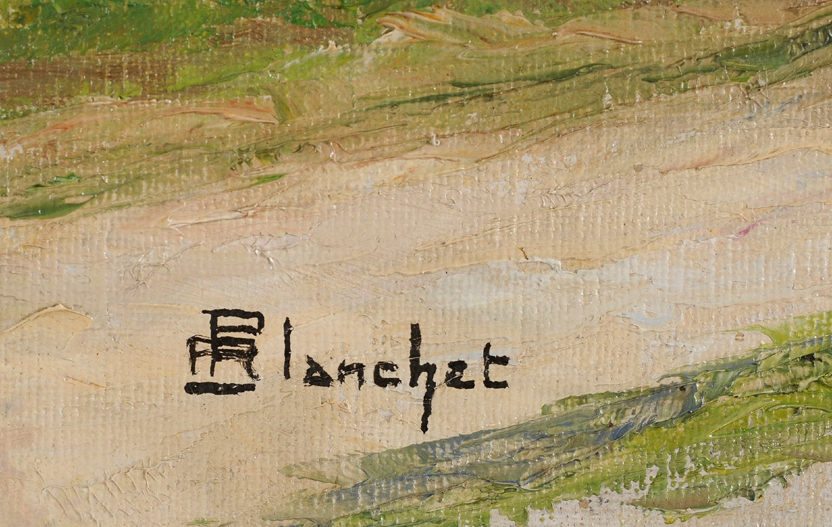 Robert Planchet (1886-1970) Les bords de Dronne en Dordogne-photo-1