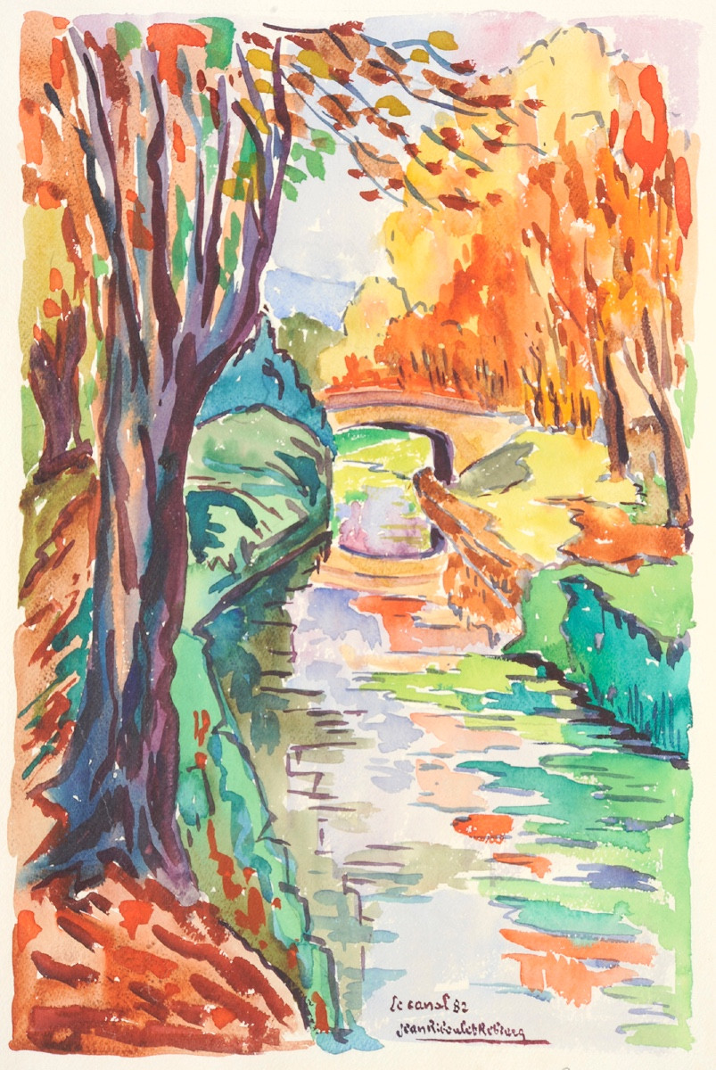 Jean Riboulet-Rebière (1920-2015)  Le canal de Périgueux-photo-2