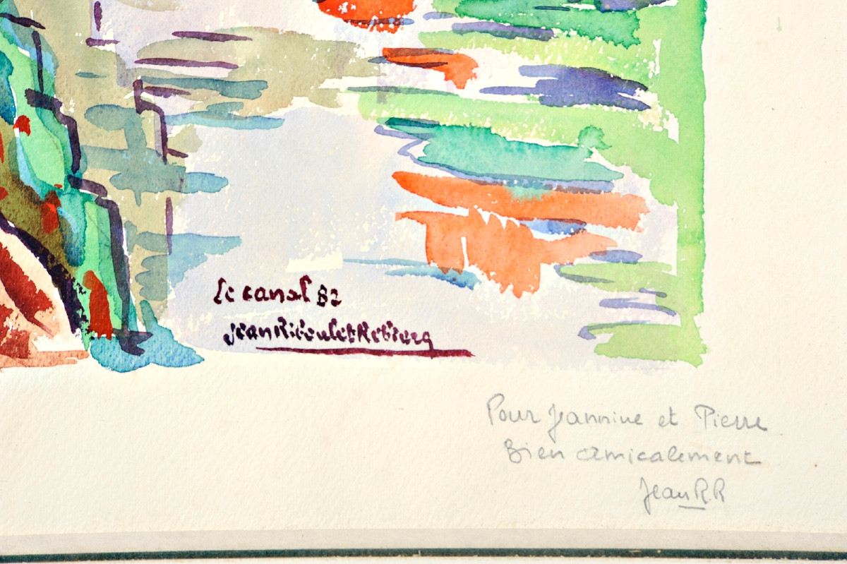 Jean Riboulet-Rebière (1920-2015)  Le canal de Périgueux-photo-3
