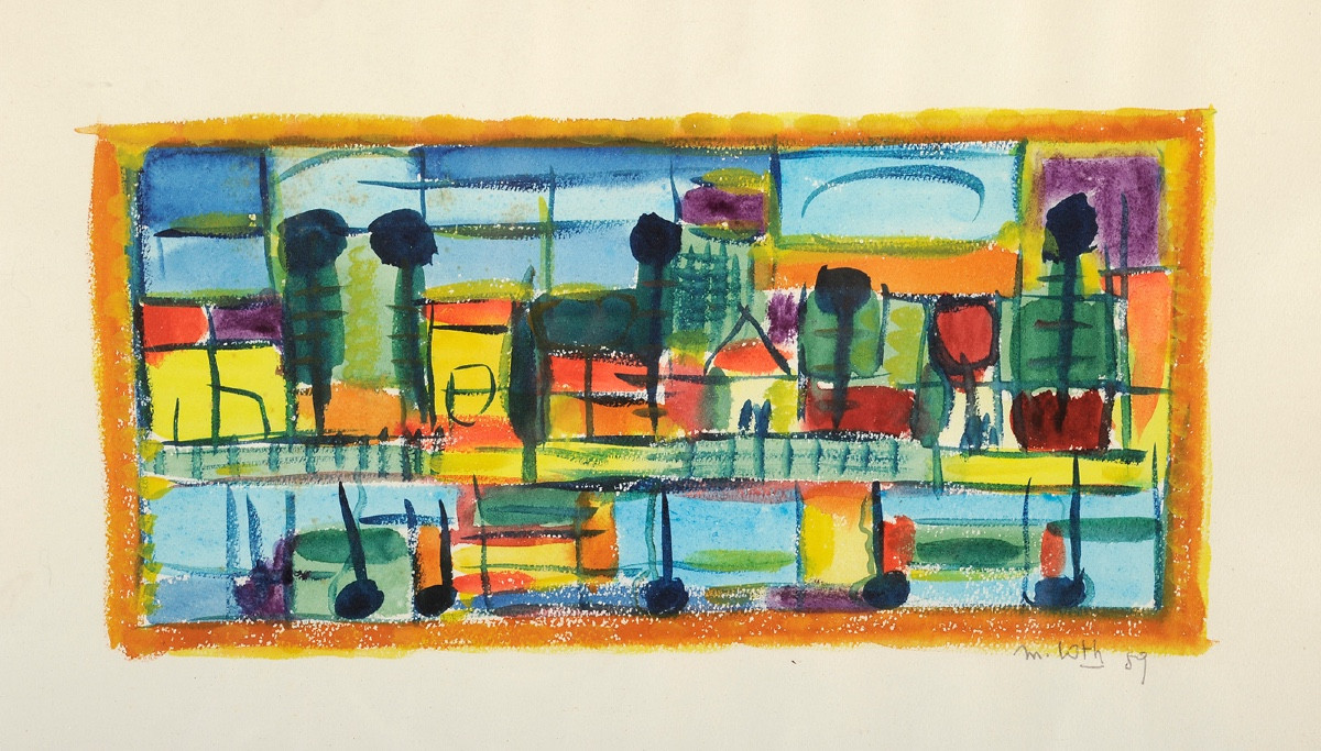 Marcel Loth (1919-2009) Triptych 1959-photo-3