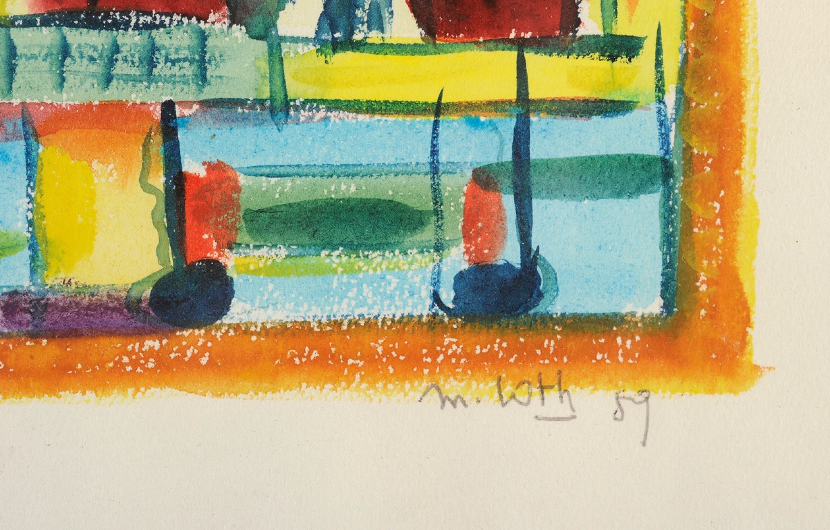 Marcel Loth (1919-2009) Triptych 1959-photo-1