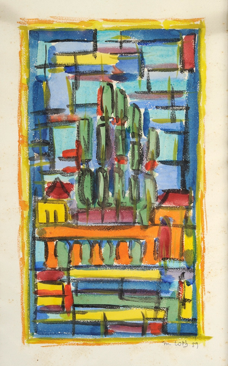 Marcel Loth (1919-2009) Triptych 1959-photo-3