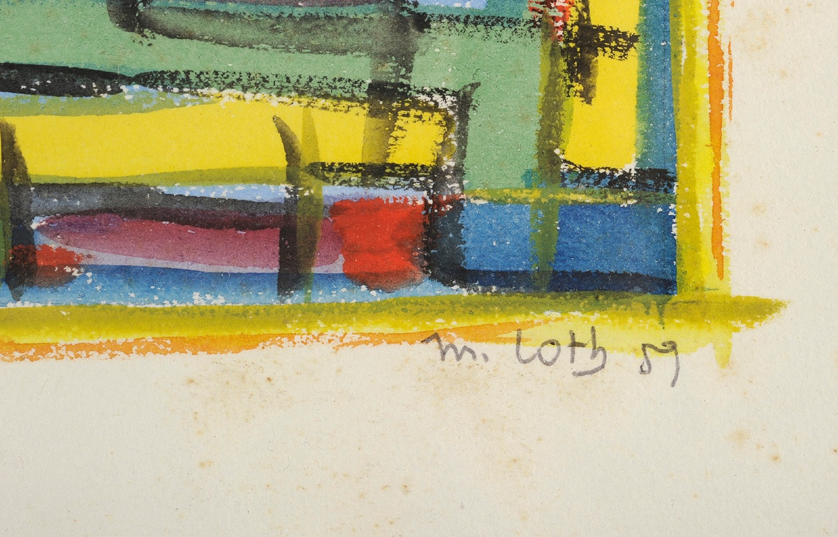 Marcel Loth (1919-2009) Triptych 1959-photo-5