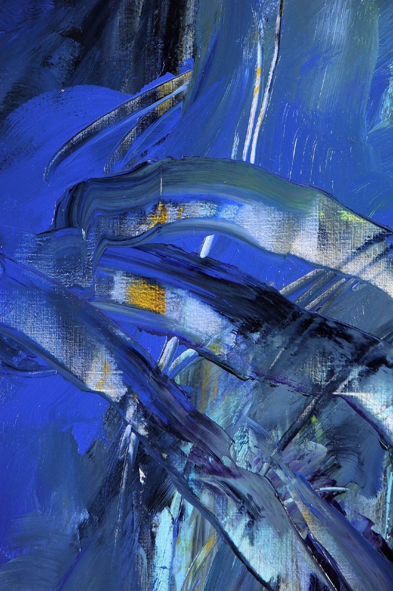 Pascal Magis (1955-2011) Triptyque Bleu - 1998-photo-2