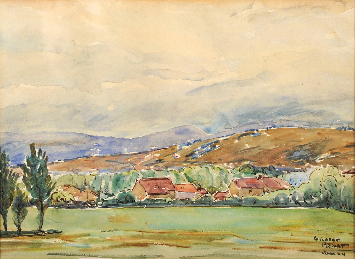 Gilbert-Privat (1892-1969) La Rune après l'orage Pays Basque-photo-2