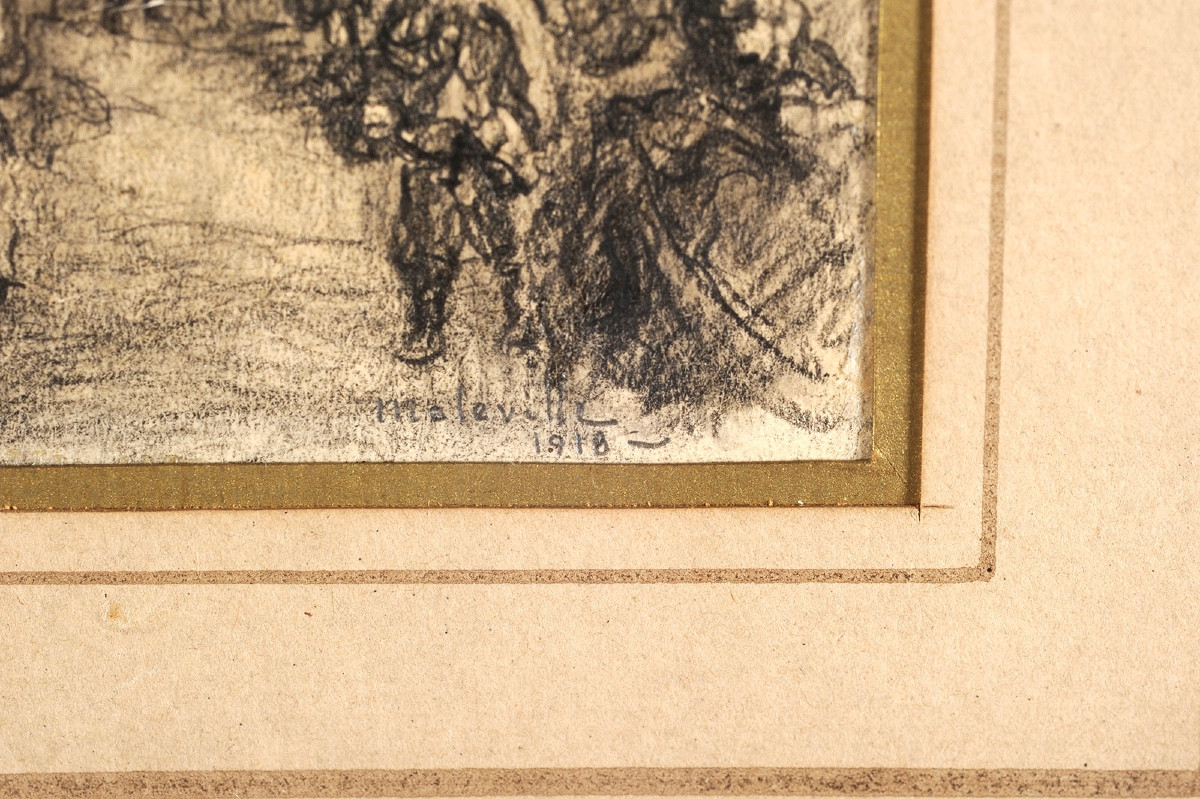 Lucien De Maleville (1881-1964) French Soldiers In A Northern Town-photo-3