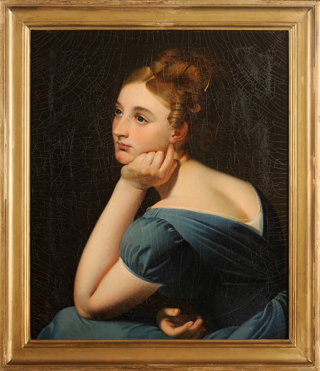 W.R.X. Wendling - Portrait de jeune fille pensive
