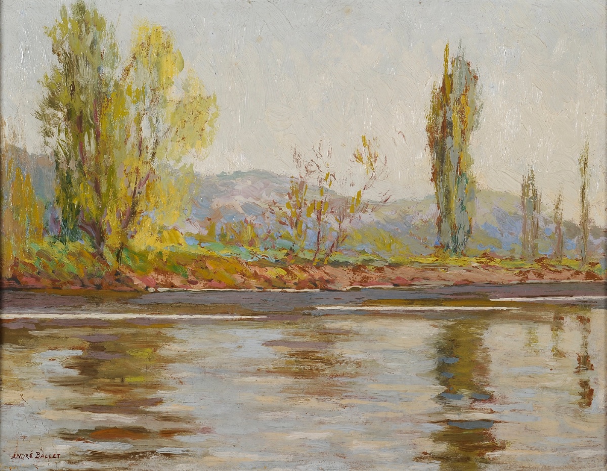 André Ballet (18851959) La Dordogne à Altillac près de Beaulieu Corrèze-photo-2