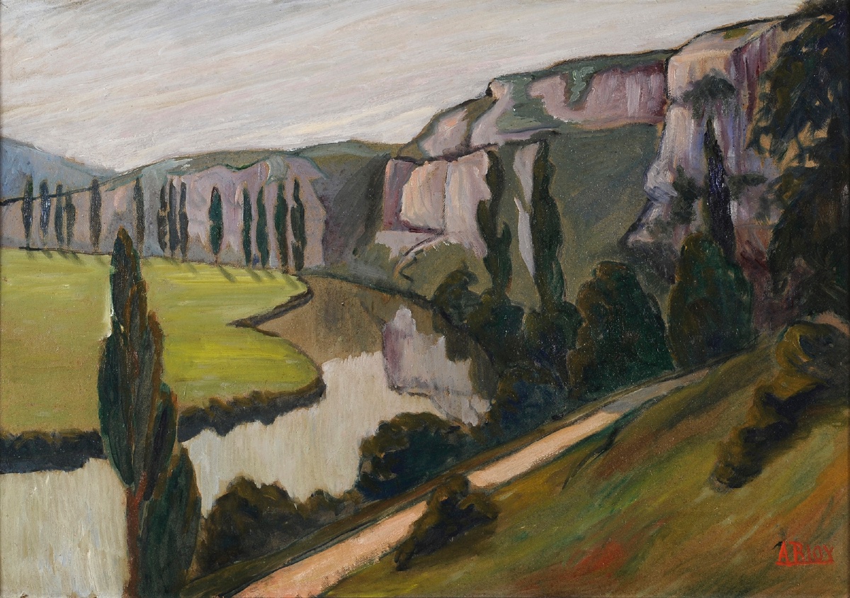 Alfred Bloy (1897–1986) Les Eyzies, Laugerie, And The Grand Roc, Vézère, Périgord-photo-2