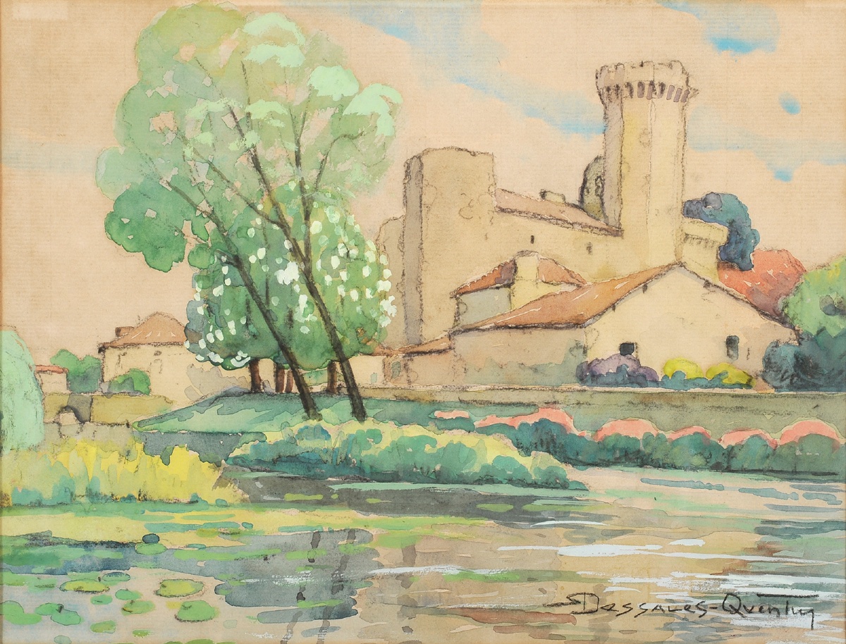 Robert Dessales-quentin (1885–1958) Bourdeilles, Dordogne, Périgord-photo-2