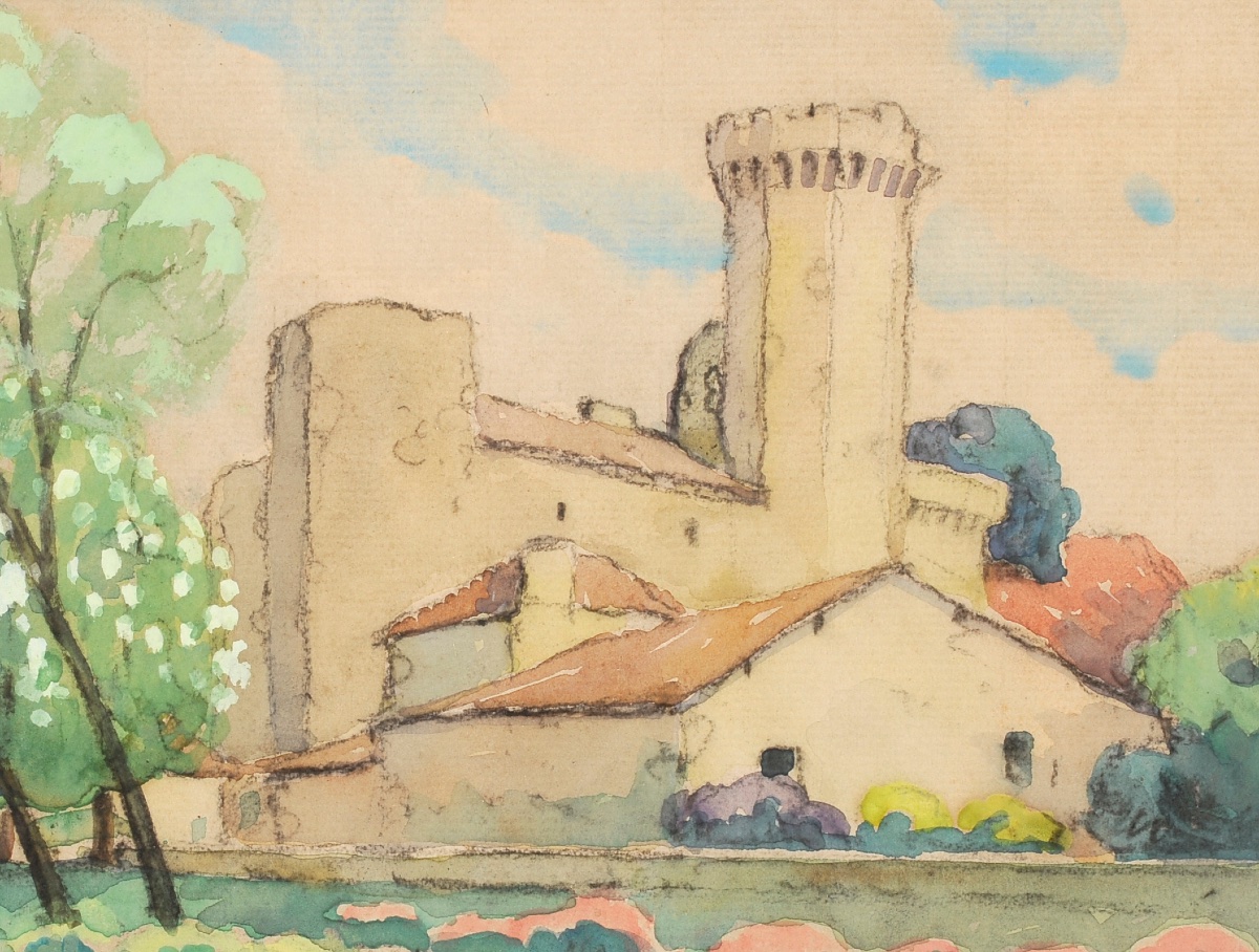 Robert Dessales-quentin (1885–1958) Bourdeilles, Dordogne, Périgord-photo-3