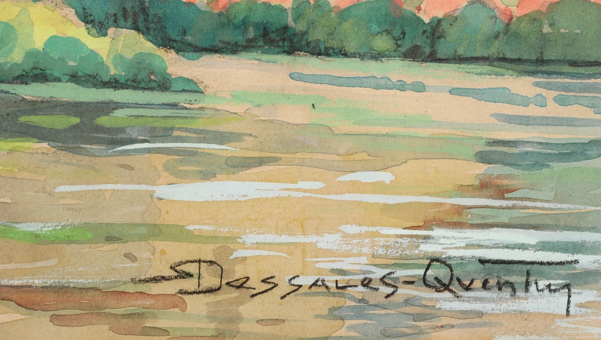 Robert Dessales-quentin (1885–1958) Bourdeilles, Dordogne, Périgord-photo-4