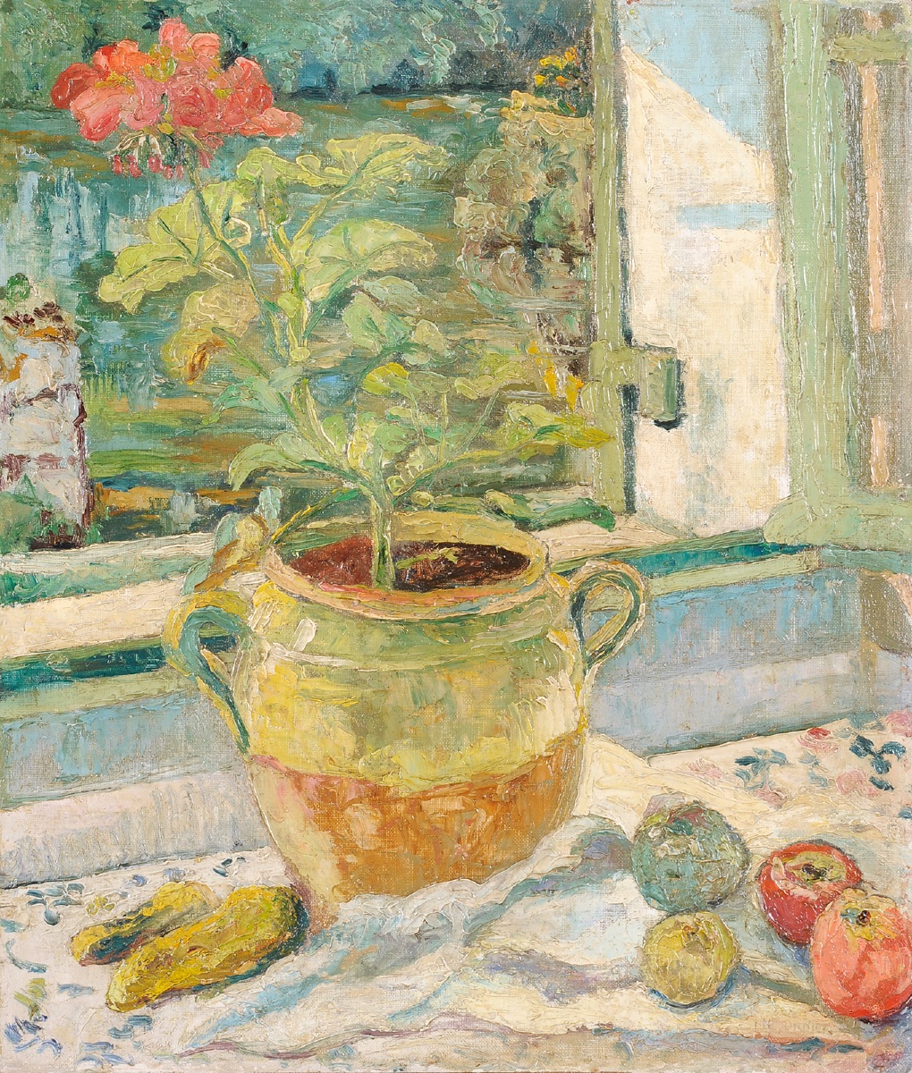 Marcel Fournier (1900-1979) La fenêtre Nature morte-photo-2