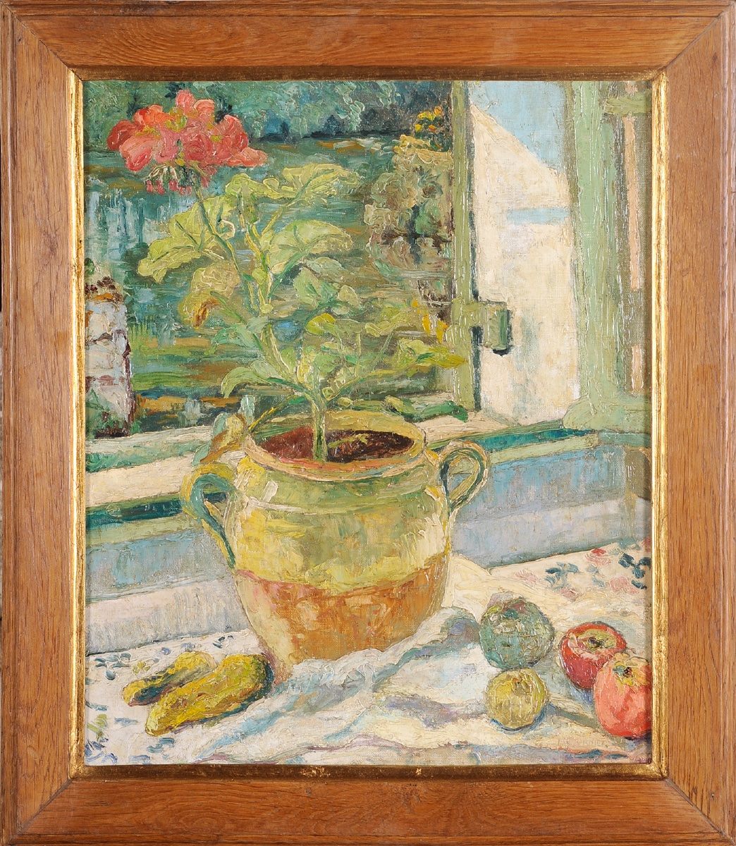 Marcel Fournier (1900-1979) La fenêtre Nature morte
