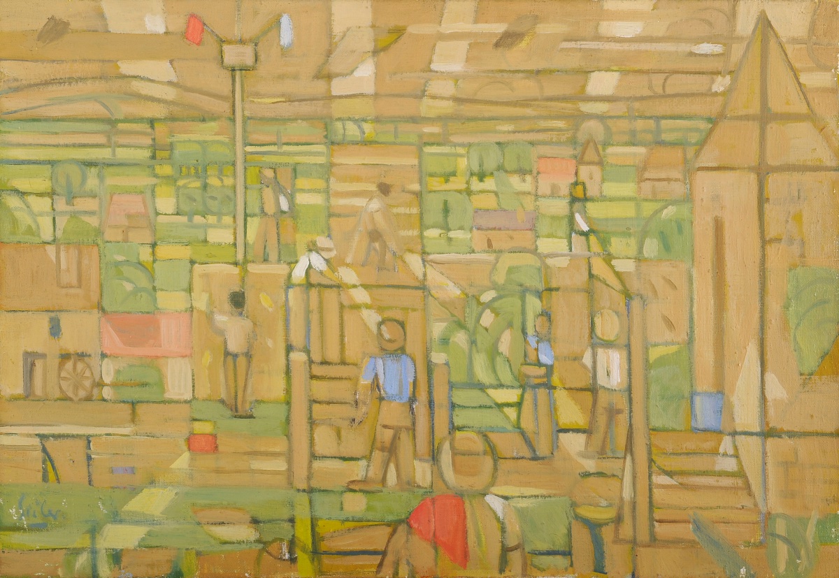 Hans Seiler (1907-1986) Les battages à La Roque Gageac en 1948-photo-2