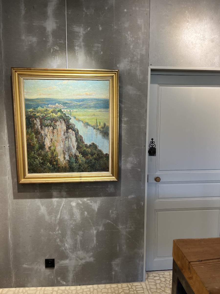 Marius Gueit (1877-1956) Beynac et la Dordogne depuis Castelnaud-photo-3