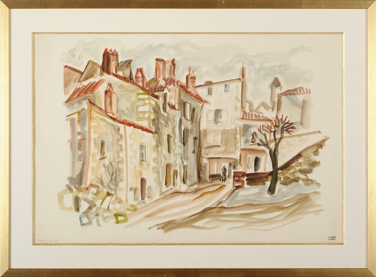 Jean Cluseau-Lanauve (1914-1997) Les Rues Neuves à Périgueux Dordogne
