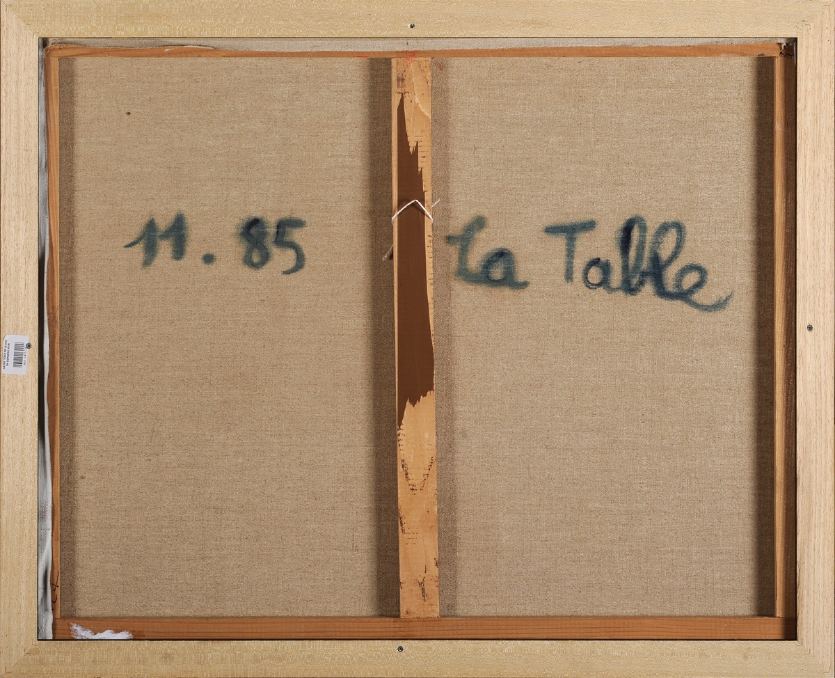 Émile Lafamé (1934-2017) Nature morte à la table-photo-4