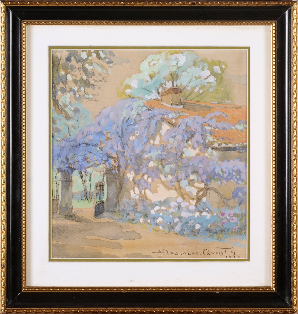 Robert Dessales-Quentin (1885-1958) Glycine à Verteillac