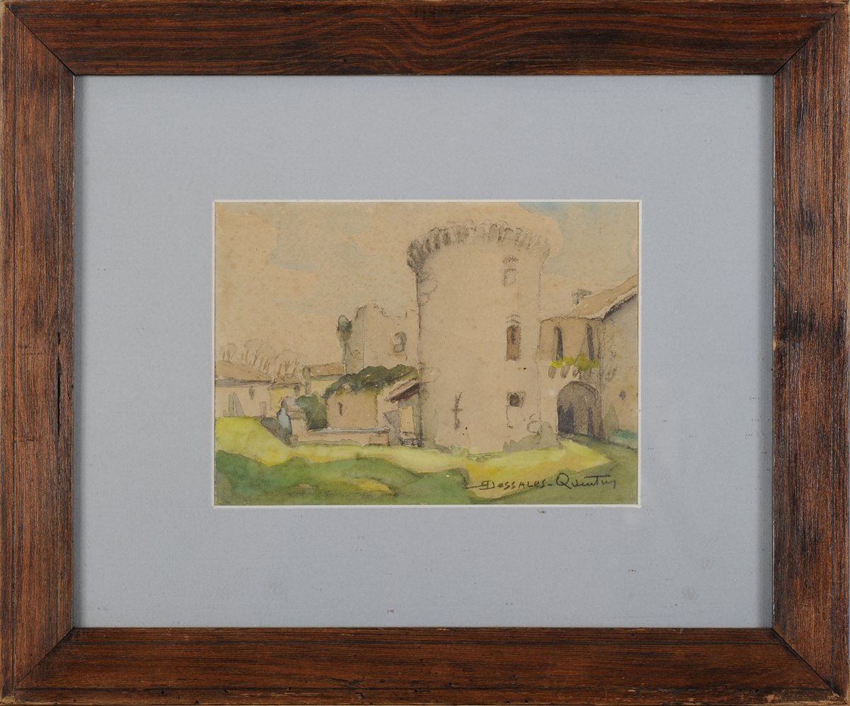 Robert Dessales-Quentin (1885-1958) Le château des Bernardières, à Champeaux Périgord Dordogne Mareuil-photo-2