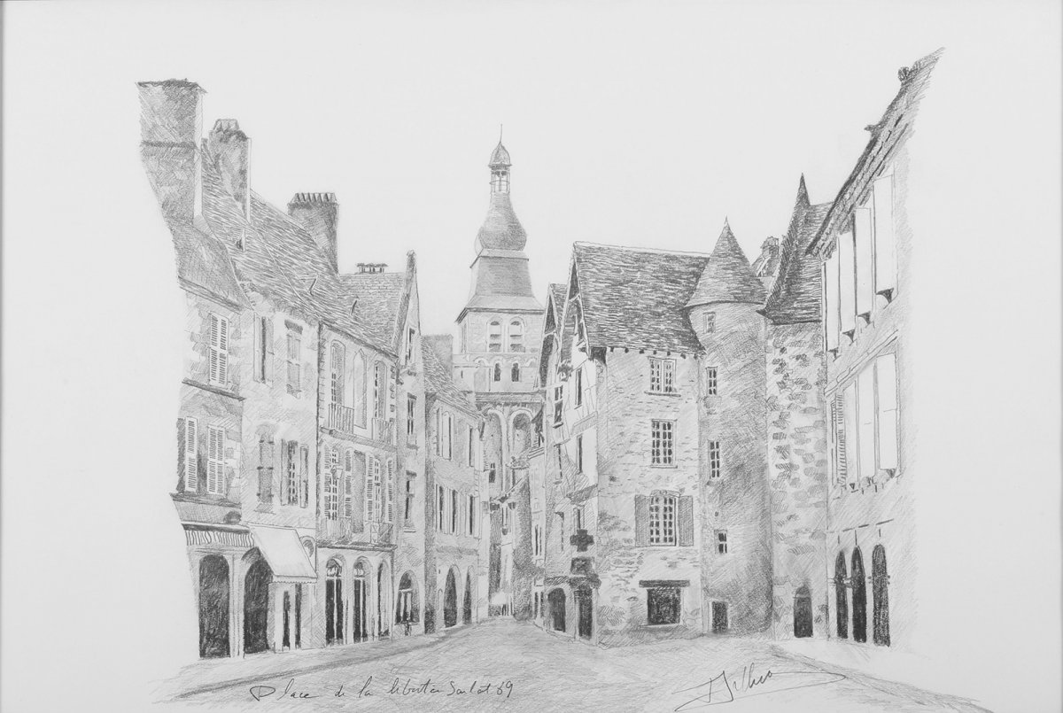 Arthus (XXe) Sarlat : place de la Liberté Dordogne Périgord