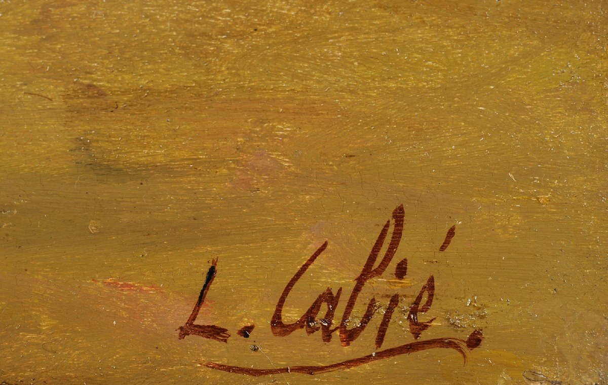 Louis Cabié (1853-1939) Landes At Pessac In Winter Gironde-photo-4