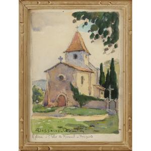 Robert Dessales-Quentin (1885-1958) Saint Félix de Mareuil Bourdeilles Dordogne Périgord église