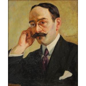 Robert Dessales-Quentin (1885-1958) Portrait de l’acteur Charles Deschamps (1882-1959)