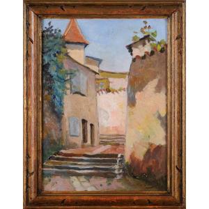 Robert Dessales-quentin (1885-1958) The Hôtel De Fayolle In Périgueux Dordogne Périgord