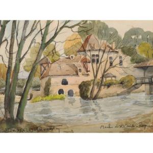 Robert Dessales-quentin (1885-1958) Moulin De Rognac Dordogne Périgueux