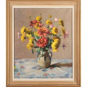 Raymond Dufrêne (1887-1973) Nature morte de fleurs